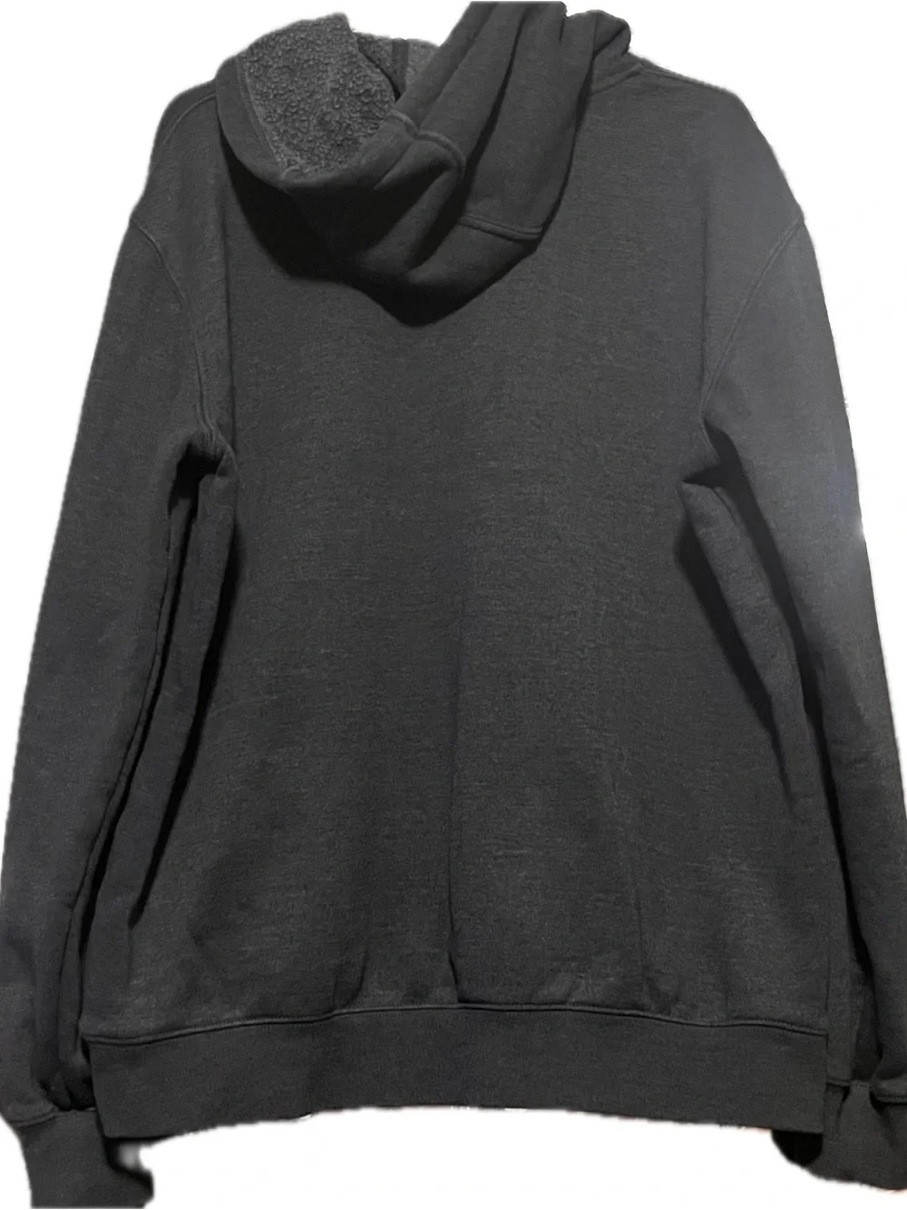 Carhartt Dark Gray Pullover Hoodie with Sleeve Logo